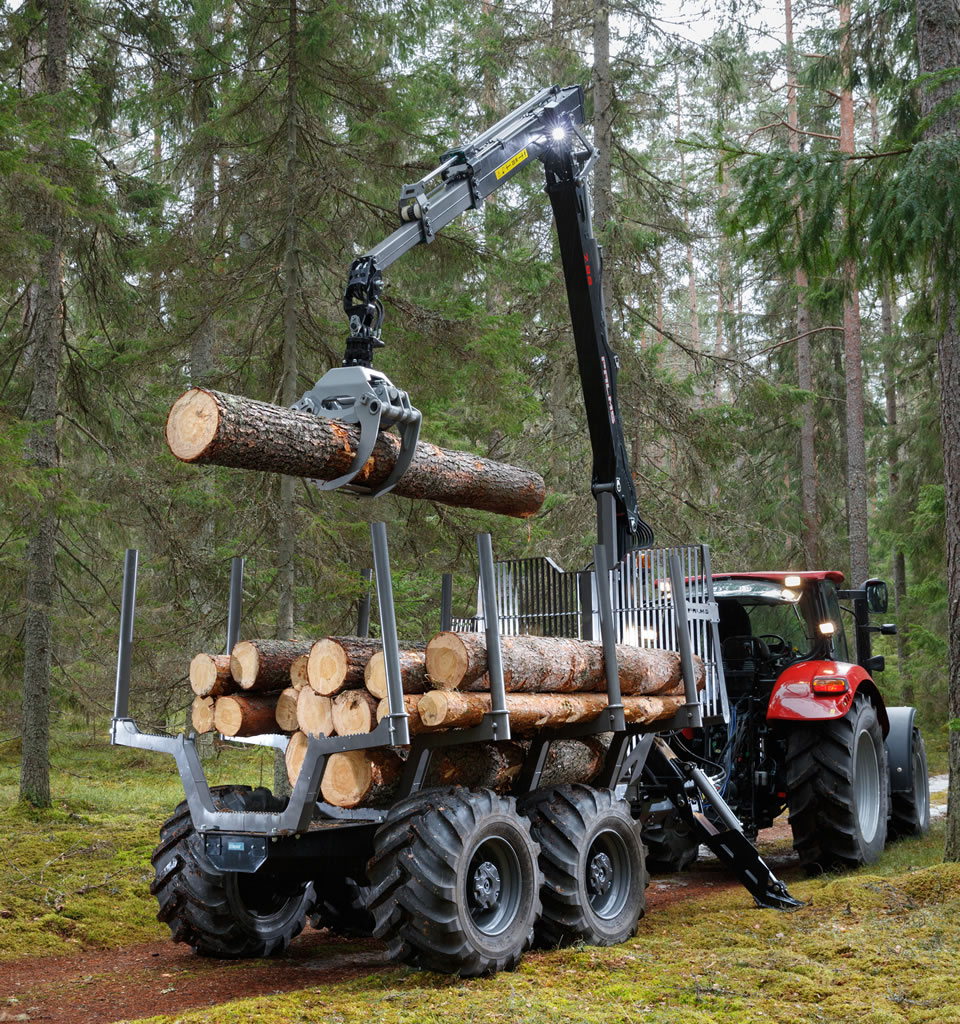 Palms Grapple Loader with Log Trailer
